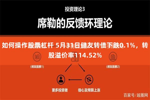 如何操作股票杠杆 5月31日健友转债下跌0.1%，转股溢价率114.52%