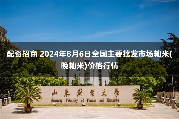 配资招商 2024年8月6日全国主要批发市场籼米(晚籼米)价格行情