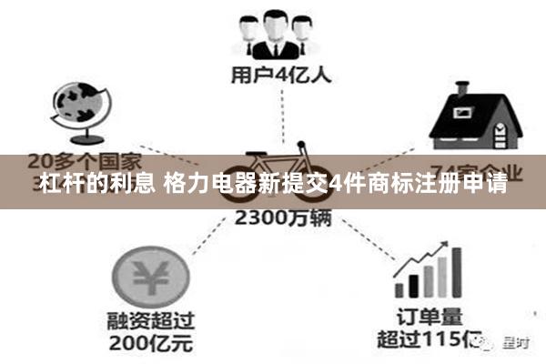 杠杆的利息 格力电器新提交4件商标注册申请