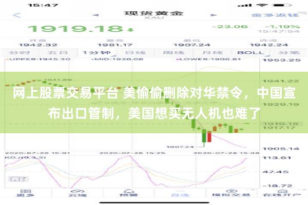 网上股票交易平台 美偷偷删除对华禁令，中国宣布出口管制，美国想买无人机也难了