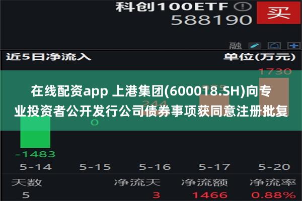 在线配资app 上港集团(600018.SH)向专业投资者公开发行公司债券事项获同意注册批复